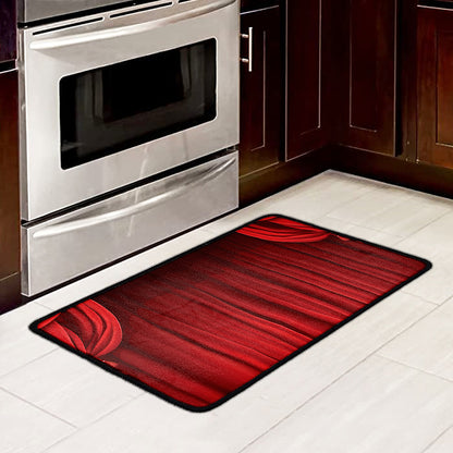 Red Curtain Theater Print Kitchen Mat