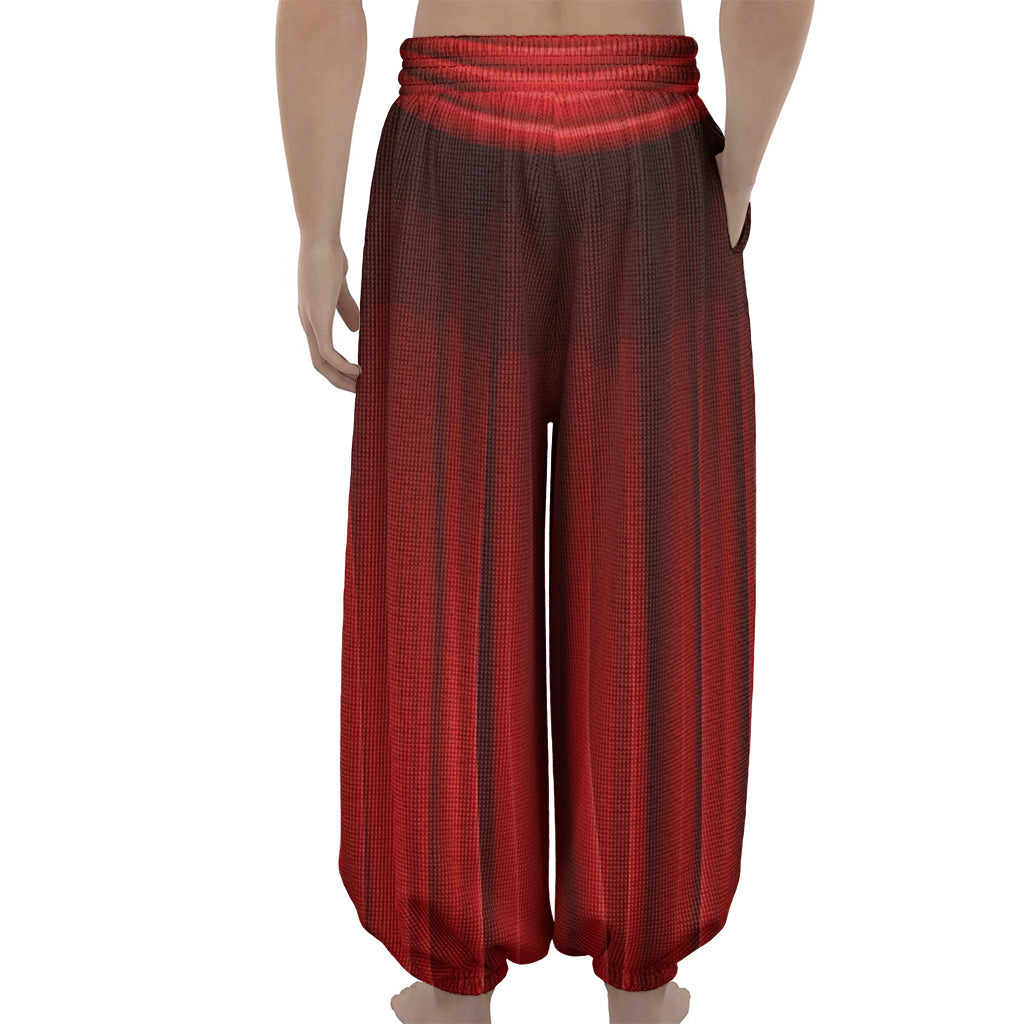 Red Curtain Theater Print Lantern Pants