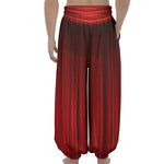 Red Curtain Theater Print Lantern Pants