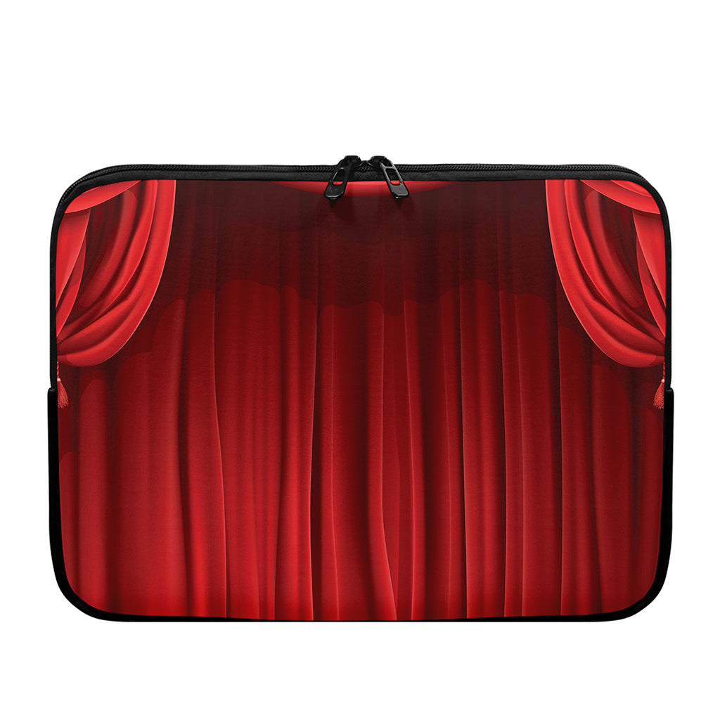 Red Curtain Theater Print Laptop Sleeve