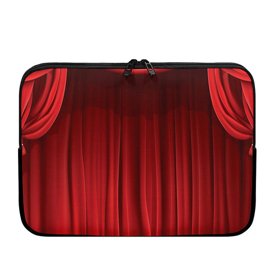 Red Curtain Theater Print Laptop Sleeve