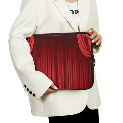 Red Curtain Theater Print Laptop Sleeve