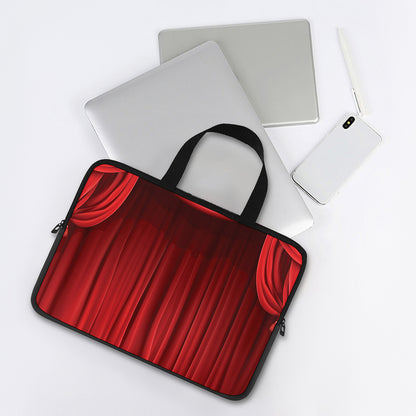 Red Curtain Theater Print Laptop Sleeve With Handle