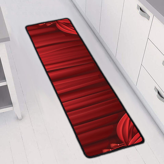 Red Curtain Theater Print Long Kitchen Mat
