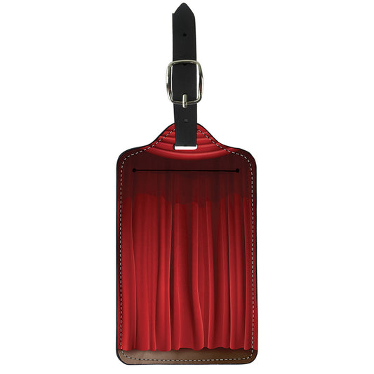 Red Curtain Theater Print Luggage Tag