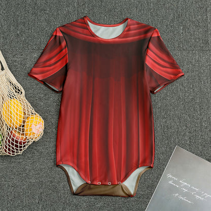Red Curtain Theater Print Men's Bodysuit