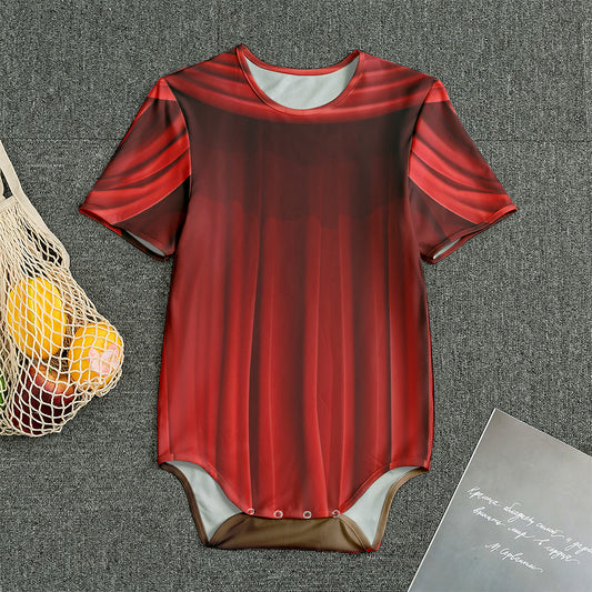 Red Curtain Theater Print Men's Bodysuit