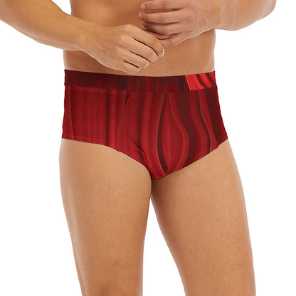 Red Curtain Theater Print Men's Briefs