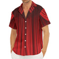 Red Curtain Theater Print Men's Deep V-Neck Shirt