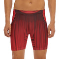 Red Curtain Theater Print Men's Long Boxer Briefs