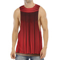 Red Curtain Theater Print Men's Muscle Tank Top