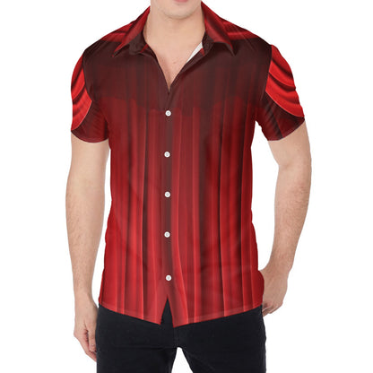 Red Curtain Theater Print Men's Shirt