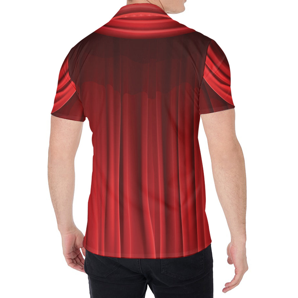 Red Curtain Theater Print Men's Shirt