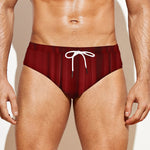 Red Curtain Theater Print Men's Swim Briefs