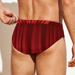 Red Curtain Theater Print Men's Swim Briefs