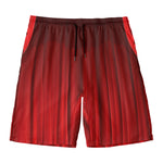 Red Curtain Theater Print Men's Swim Trunks