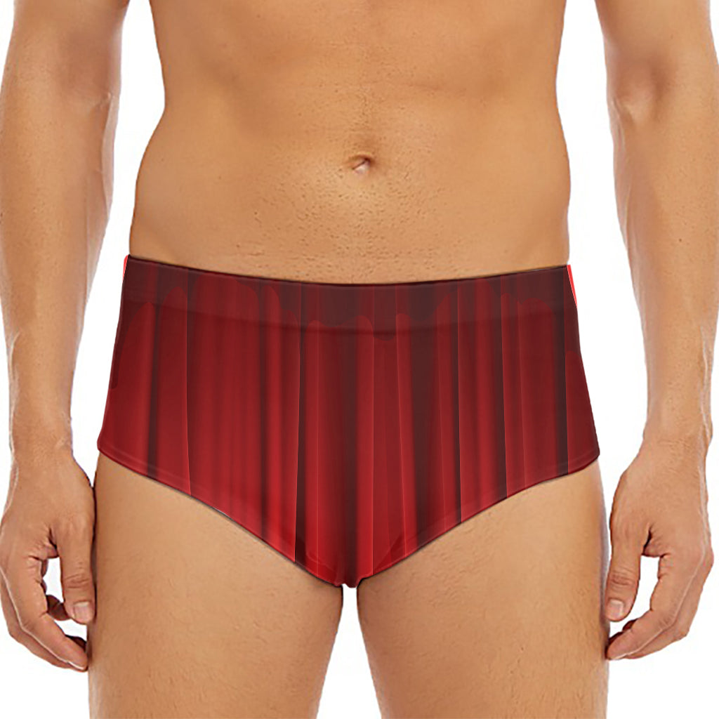 Red Curtain Theater Print Men's Triangle Swim Briefs