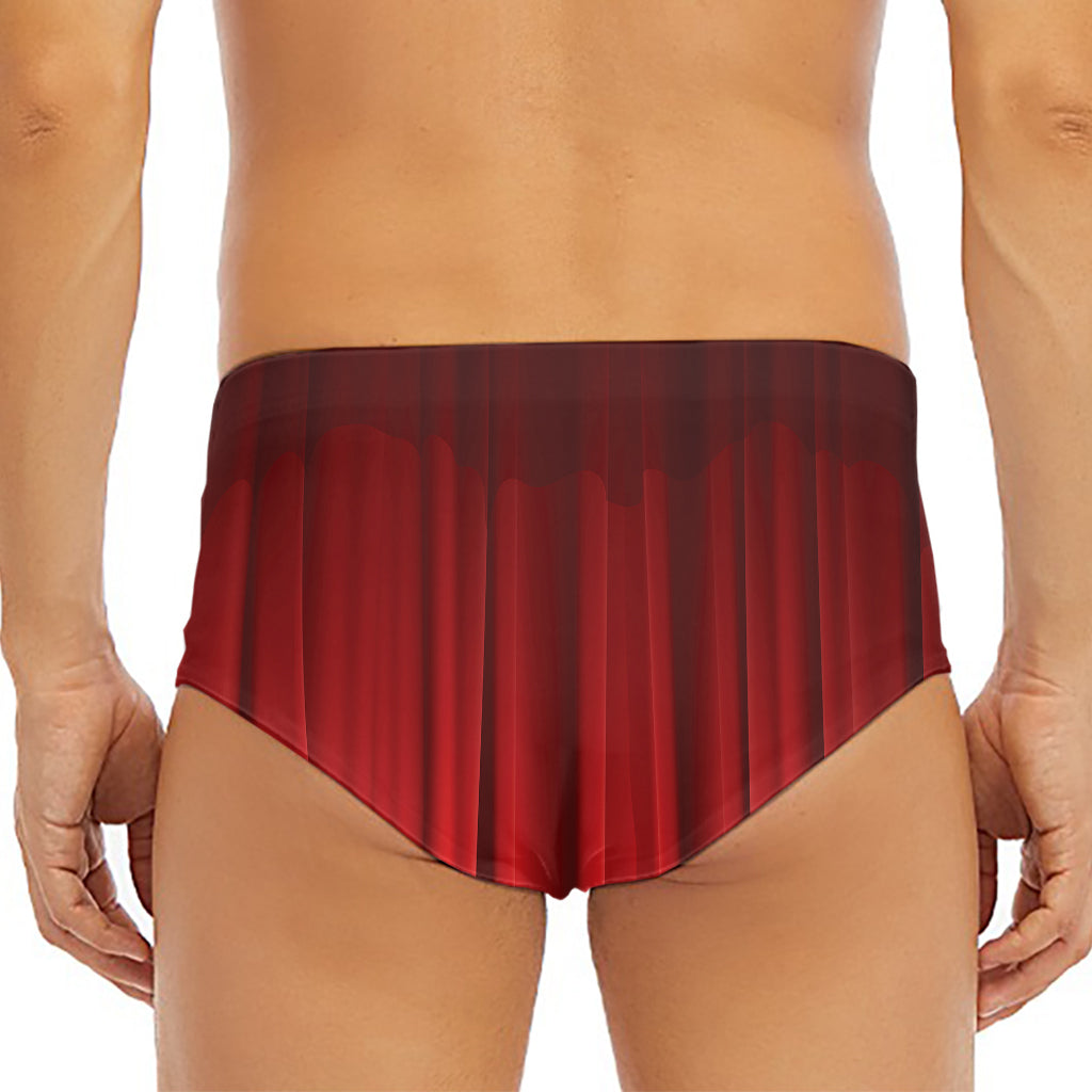 Red Curtain Theater Print Men's Triangle Swim Briefs
