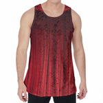 Red Curtain Theater Print Men's Velvet Tank Top