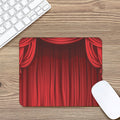 Red Curtain Theater Print Mouse Pad