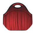 Red Curtain Theater Print Neoprene Lunch Bag