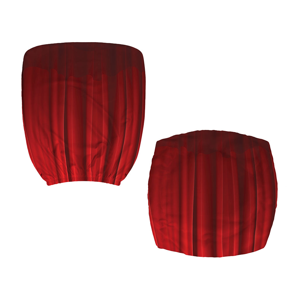 Red Curtain Theater Print Office Chair Cover