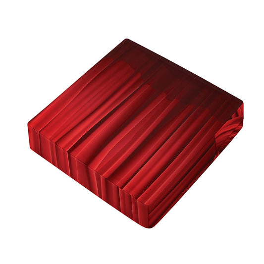 Red Curtain Theater Print Outdoor Seat Cushion Cover
