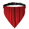 Red Curtain Theater Print Over The Collar Dog Bandana
