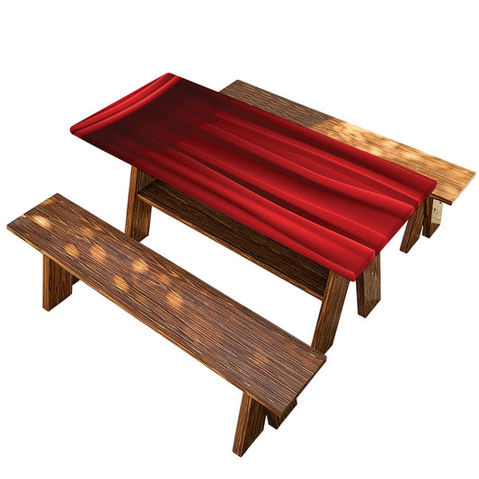 Red Curtain Theater Print Picnic Table Cover