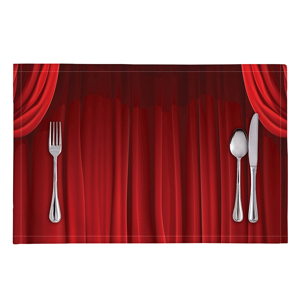 Red Curtain Theater Print Placemat