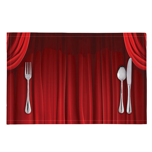 Red Curtain Theater Print Placemat