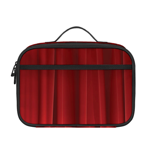 Red Curtain Theater Print Portable Lunch Bag