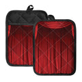 Red Curtain Theater Print Pot Holders With Pocket