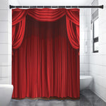Red Curtain Theater Print Premium Shower Curtain