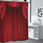 Red Curtain Theater Print Premium Shower Curtain