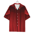 Red Curtain Theater Print Rayon Hawaiian Shirt