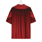 Red Curtain Theater Print Rayon Hawaiian Shirt