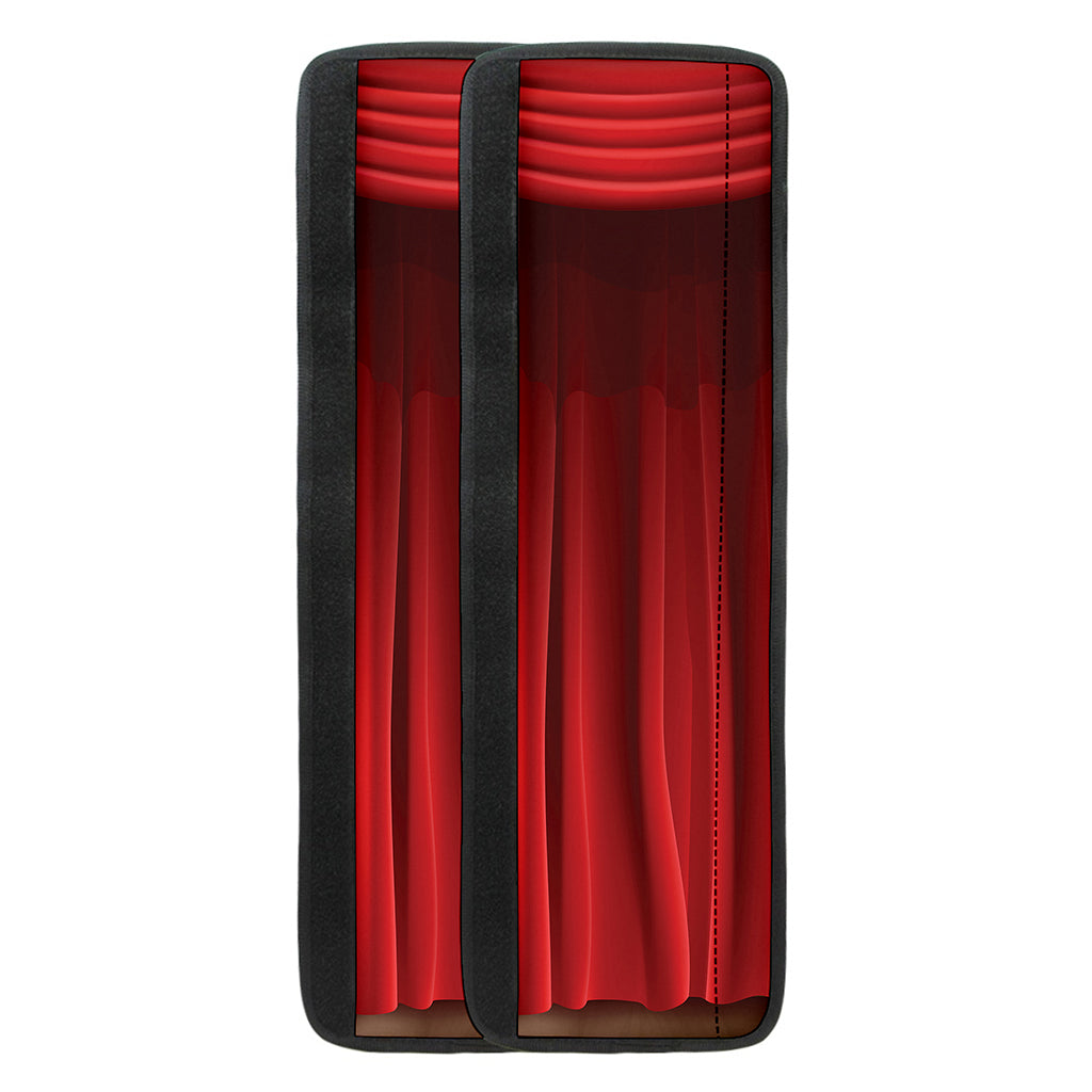 Red Curtain Theater Print Refrigerator Handle Covers