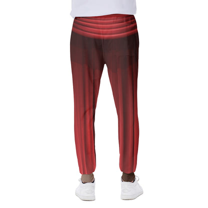 Red Curtain Theater Print Scuba Joggers