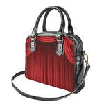Red Curtain Theater Print Shoulder Handbag