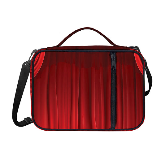 Red Curtain Theater Print Shoulder Strap Bible Bag