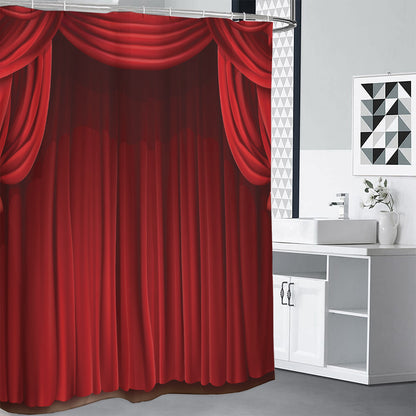 Red Curtain Theater Print Shower Curtain