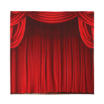 Red Curtain Theater Print Silk Bandana