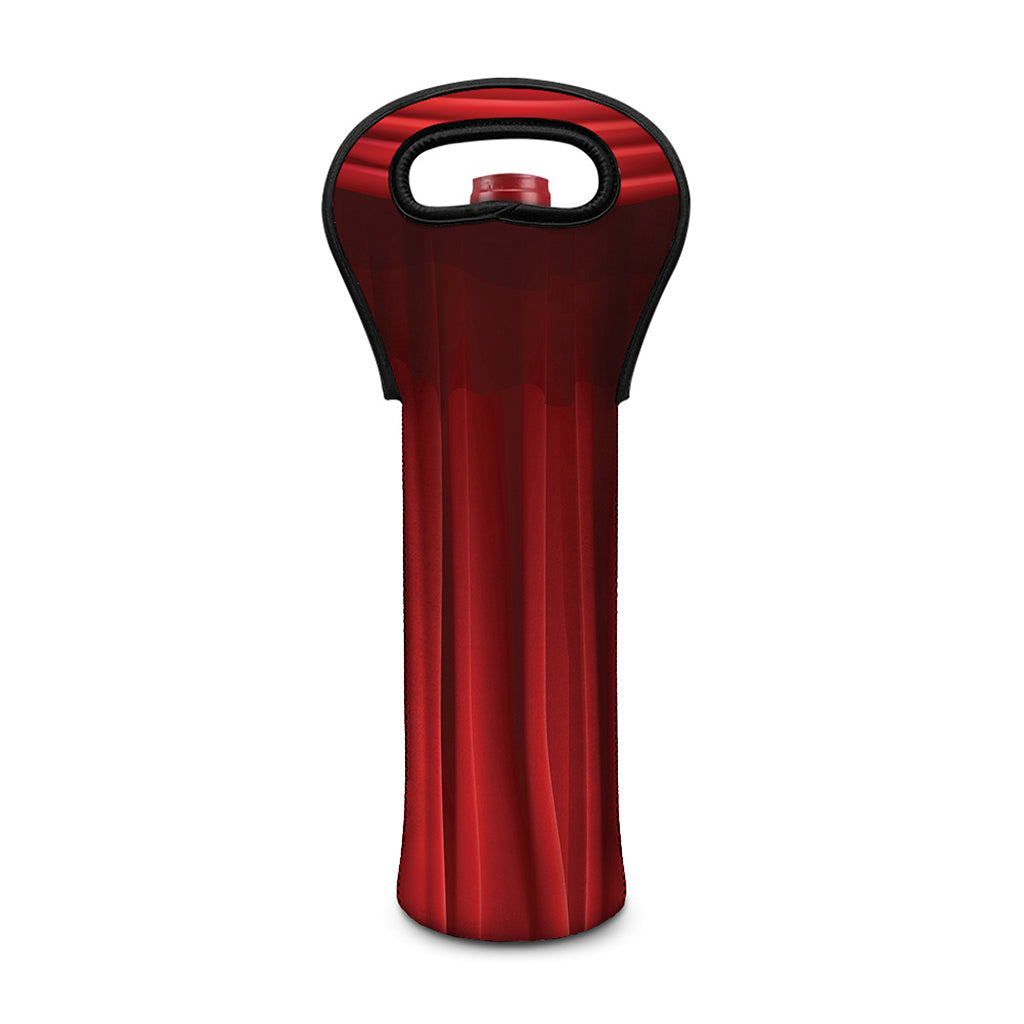 Red Curtain Theater Print Single Neoprene Wine Tote