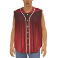 Red Curtain Theater Print Sleeveless Baseball Jersey
