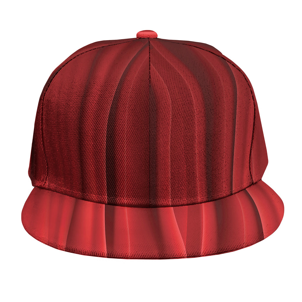Red Curtain Theater Print Snapback Cap