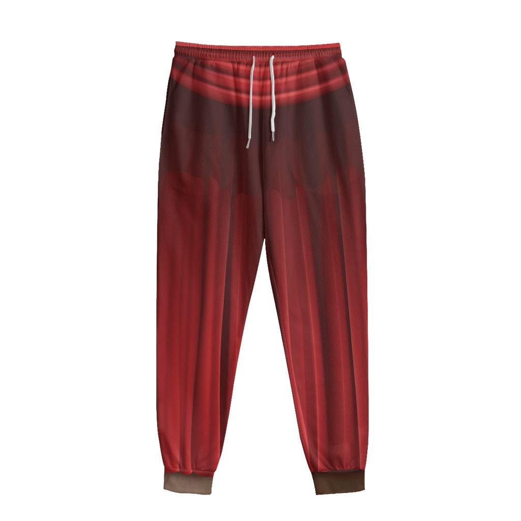 Red Curtain Theater Print Sweatpants
