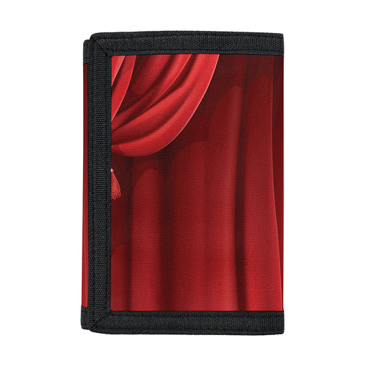 Red Curtain Theater Print Trifold Wallet