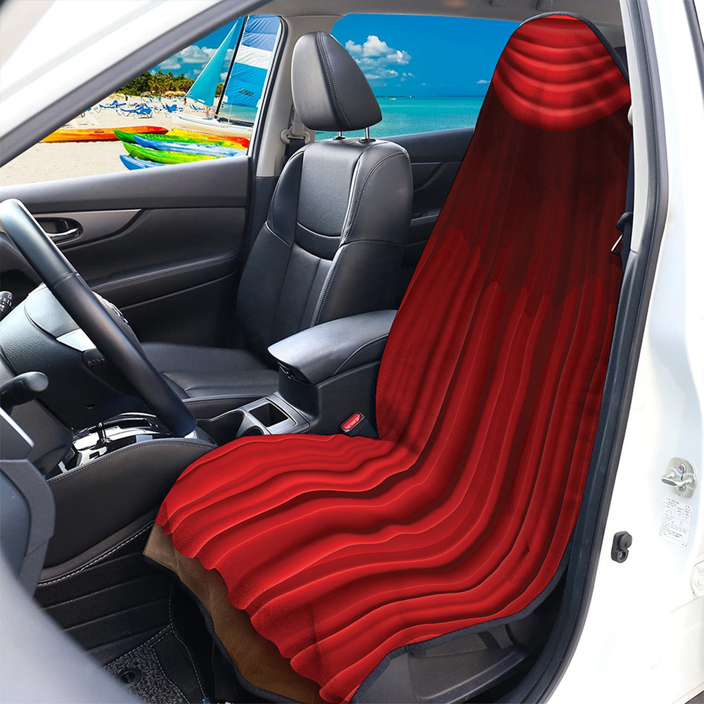 Red Curtain Theater Print Waterproof Car Seat Cover