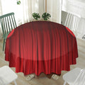Red Curtain Theater Print Waterproof Round Tablecloth